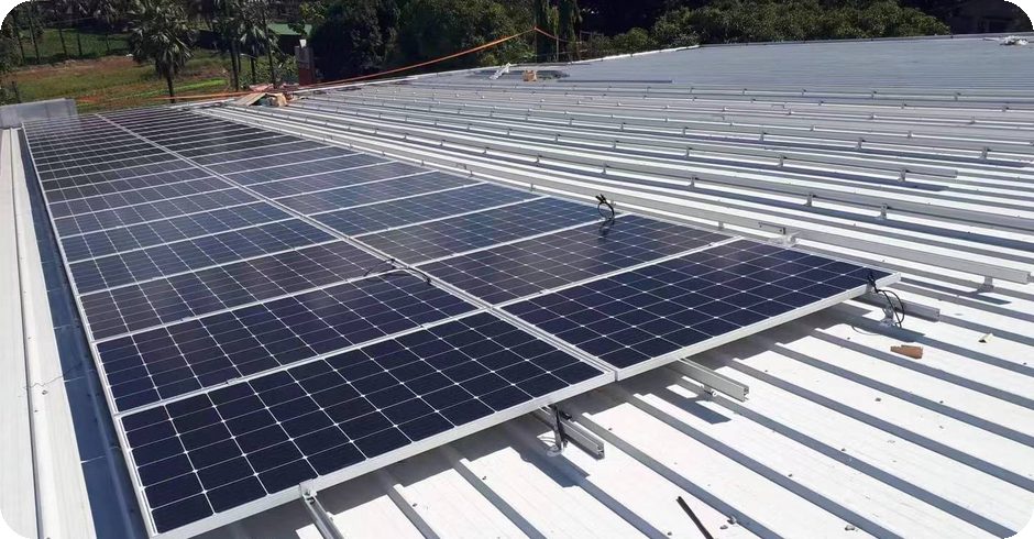 2.1 MW aluminum rooftop solar system, Philippines