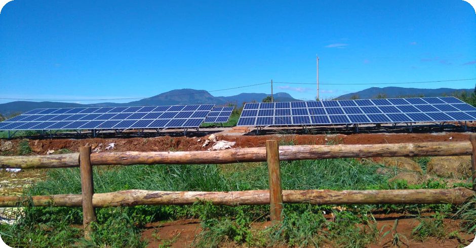 3 MW aluminum fixed-tilt ground-mount solar plant, Panama