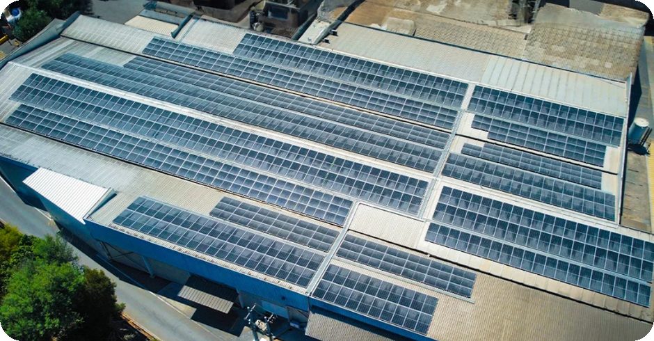 3 MW aluminum rooftop solar system on a C&I campus, Dominican Republic